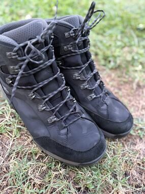 Hanwag Banks Gore Tex Hiking Boots Men 10.5 Black/Asphalt Trekking Vibram Sole